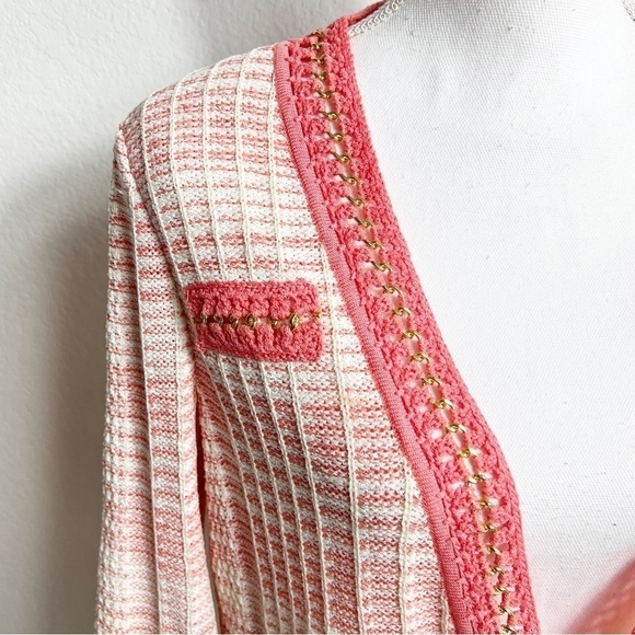 MING WANG PLUMERIA MAGNOLIA WHITE WOMEN JACKET SIZE XS BRAND NEW - Picture 2 of 5